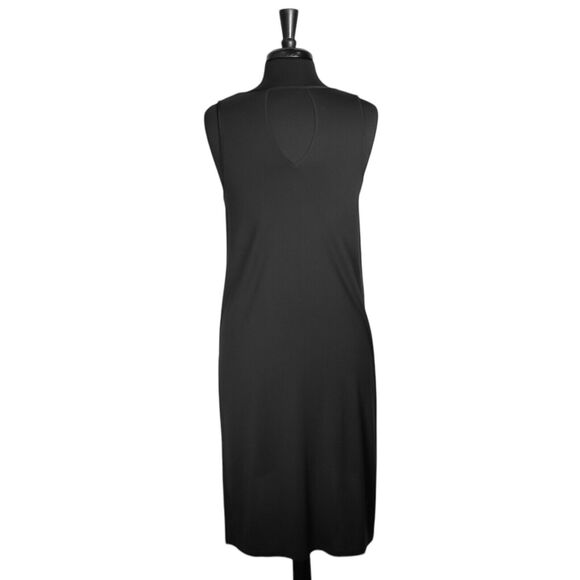 Anthropologie Akemi + Kin Womens Longview Tunic Top Black High Low Blouse M - Picture 2 of 9